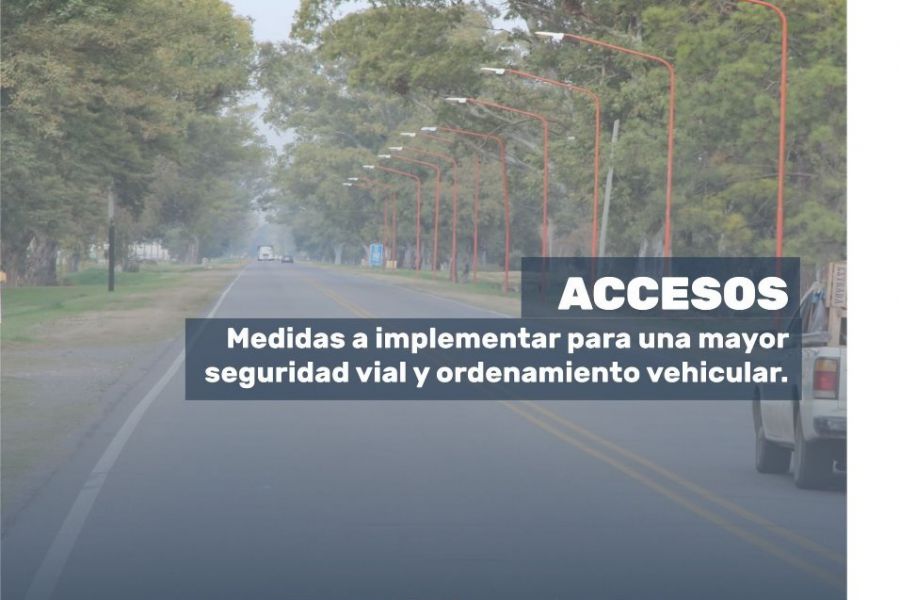 Medidas para una mayor seguridad vial sobre los accesos franckinos