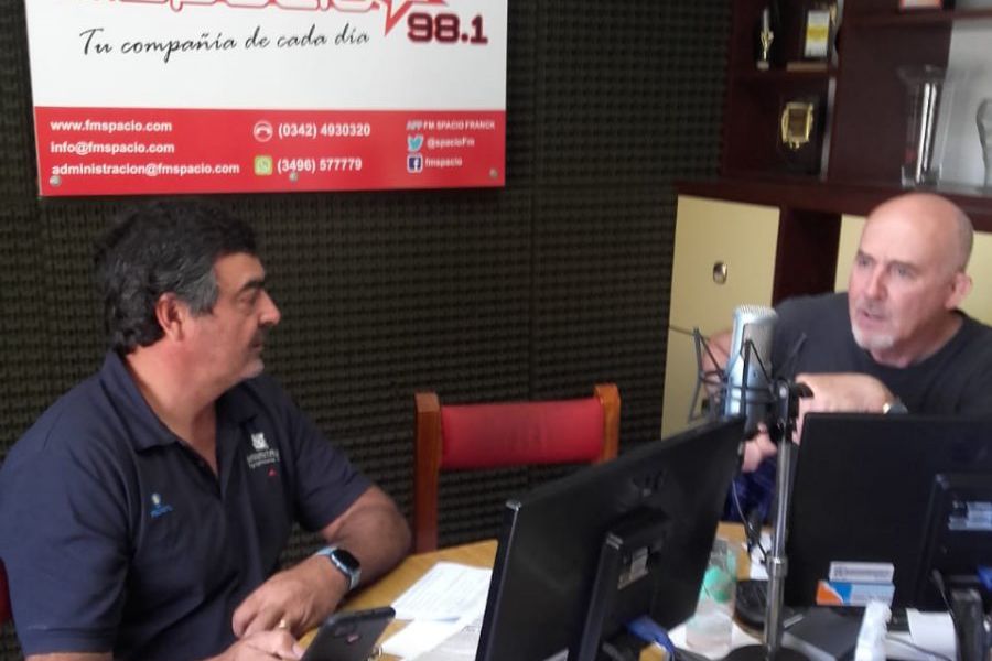 Adrián Braida con Amado Montú en FM Spacio