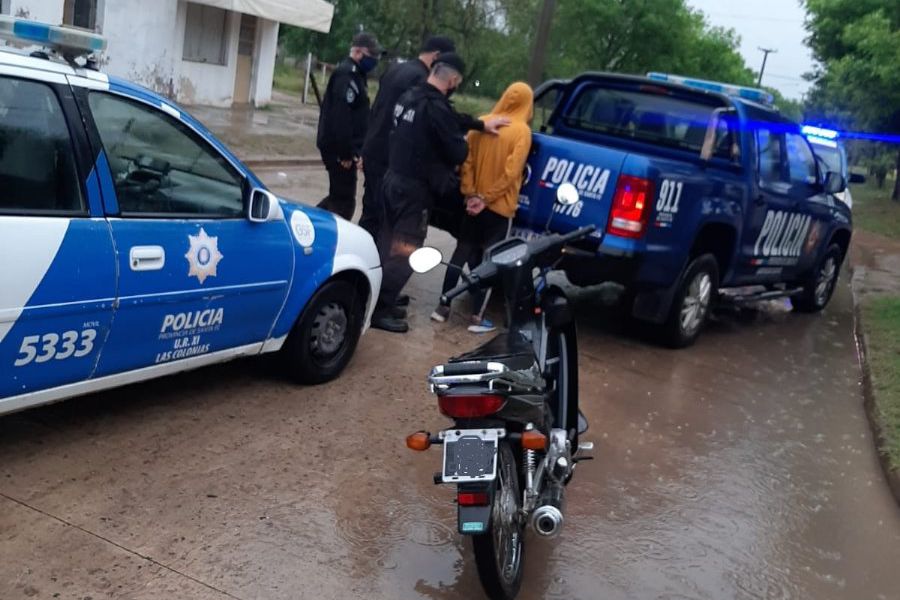 Detenido por robar moto - Foto URXI