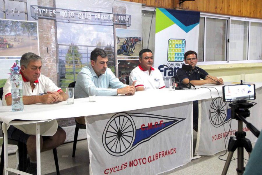 El Cycles Moto Club Franck presentó el encuentro del próximo 24/10