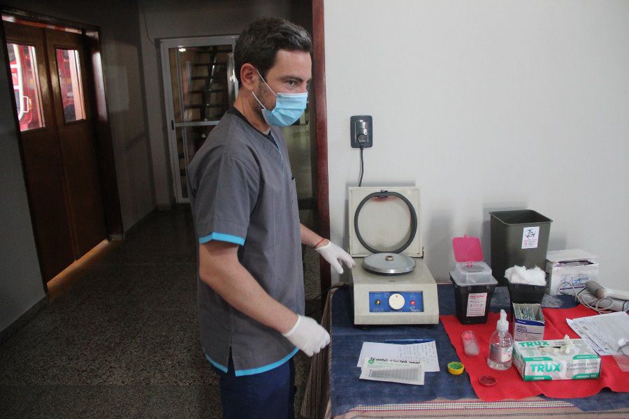 Donación de sangre en Bomberos