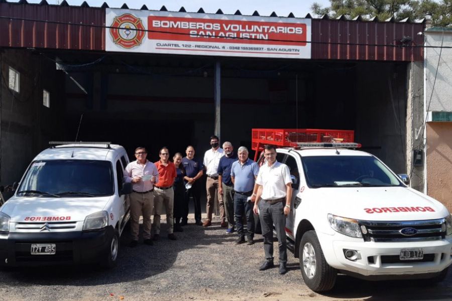 Convenio de La Lehmann con Bomberos de San Agustín