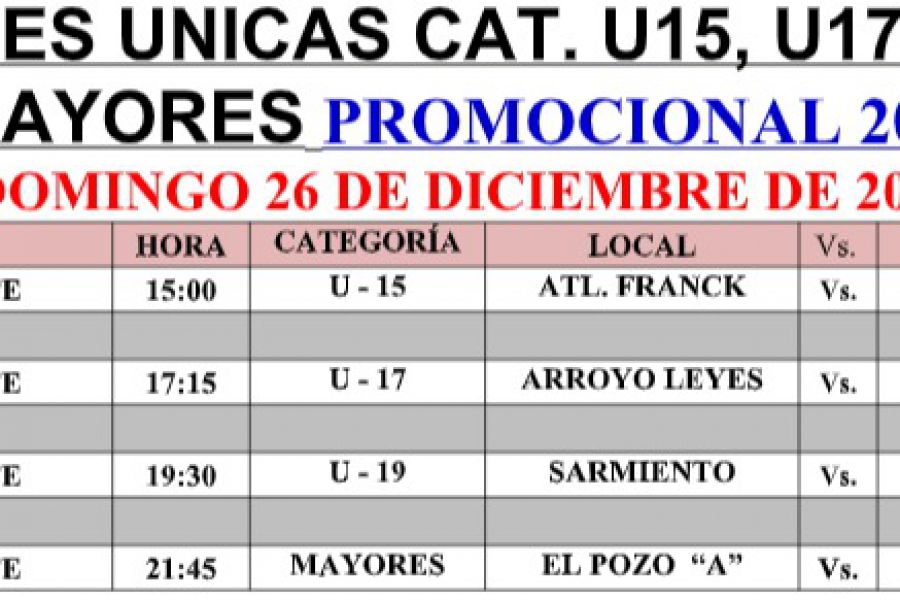 Finales del Promocional de ASB