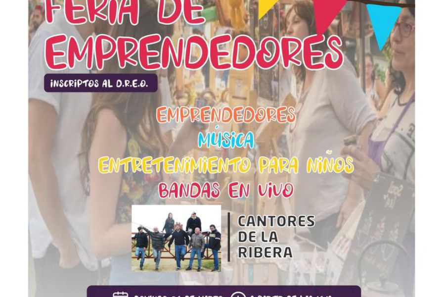 Feria de Emprendedores con Los Cantores de la Ribera!