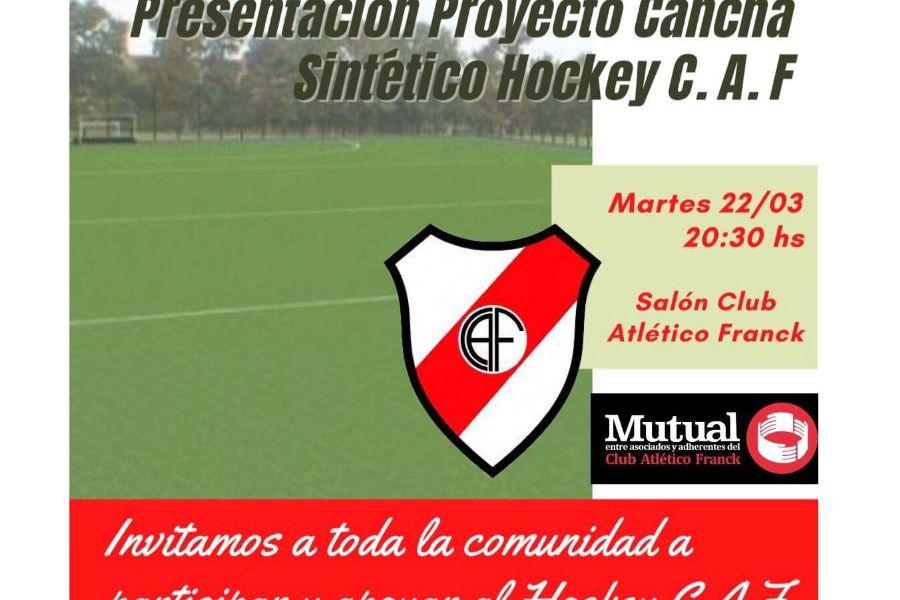 Presentarán el Proyecto por la cancha de césped sintético del C.A.F