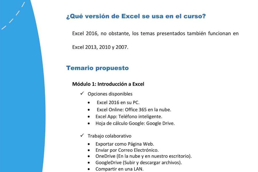 Curso Excel nivel básico - ICES