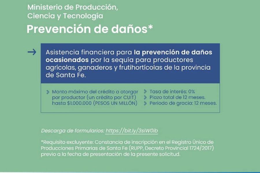 Créditos para productores agropecuarios