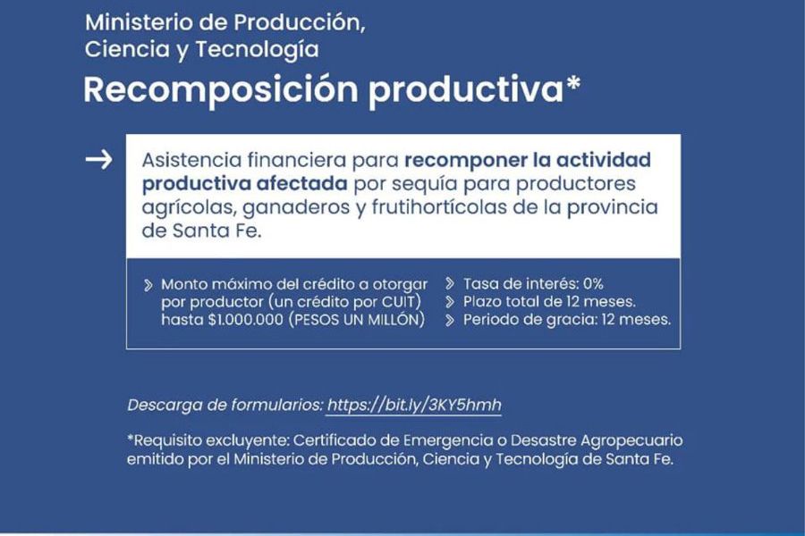 Créditos para productores agropecuarios