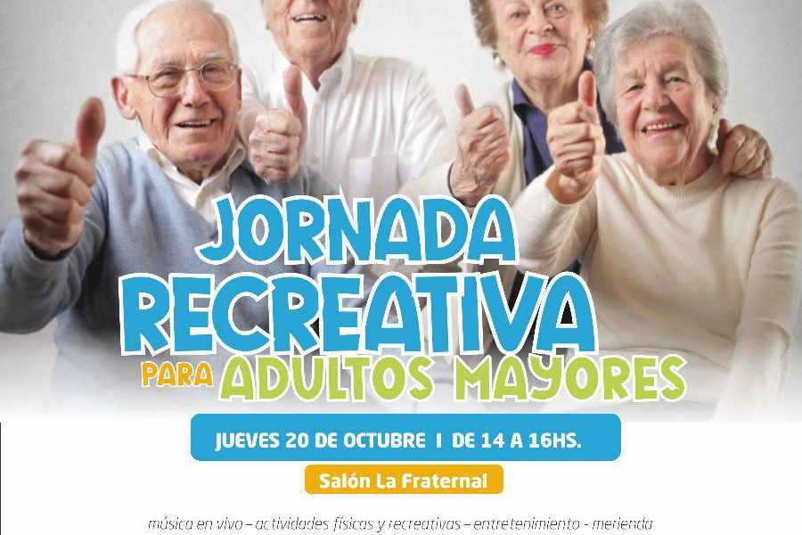 Jornada recreativa para Adultos Mayores