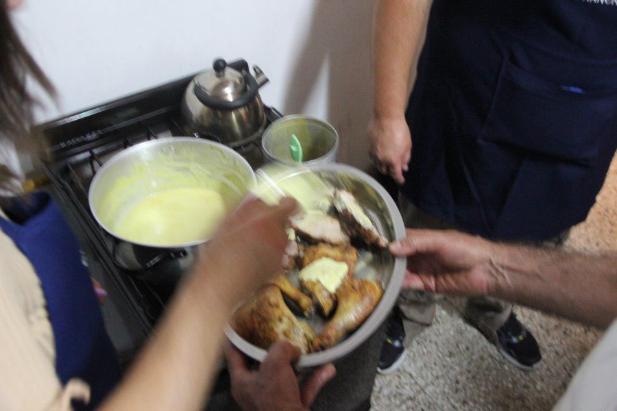 Cena en el Club de Abuelos