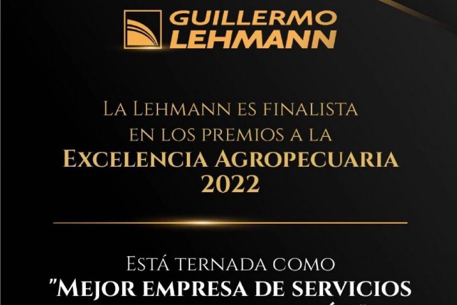 La Lehmann en los Premios a la Excelencia Agropecuaria