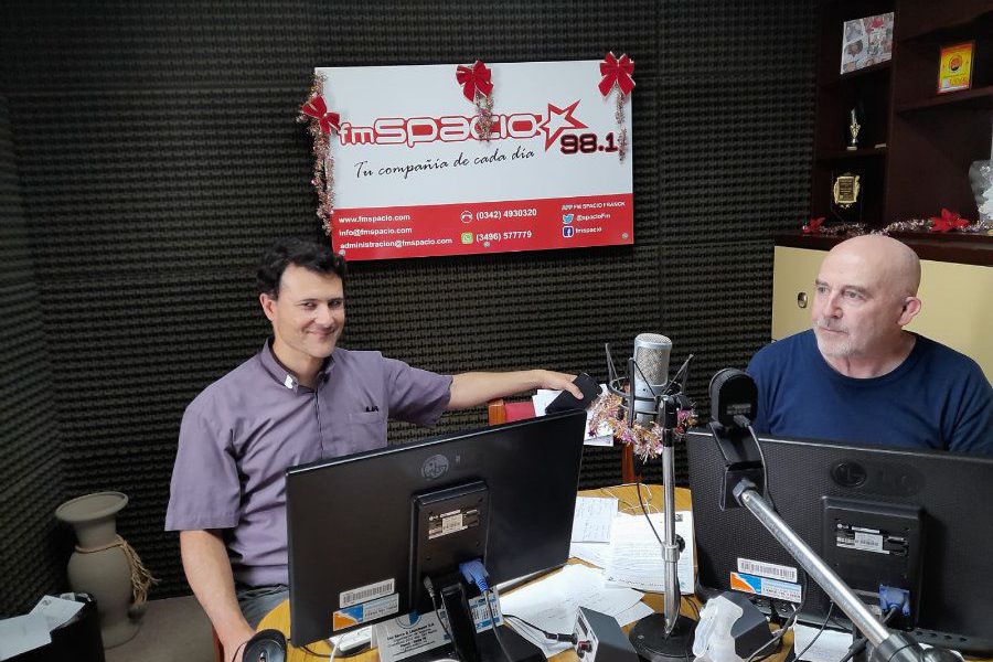 Andrés González y Amado Montú en FM Spacio