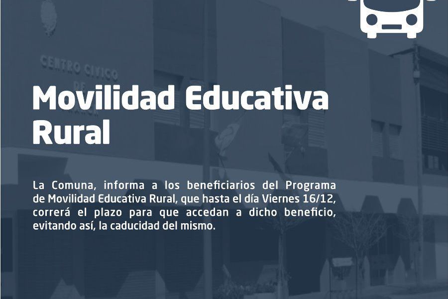 Info del Programa de Movilidad Educativa Rural