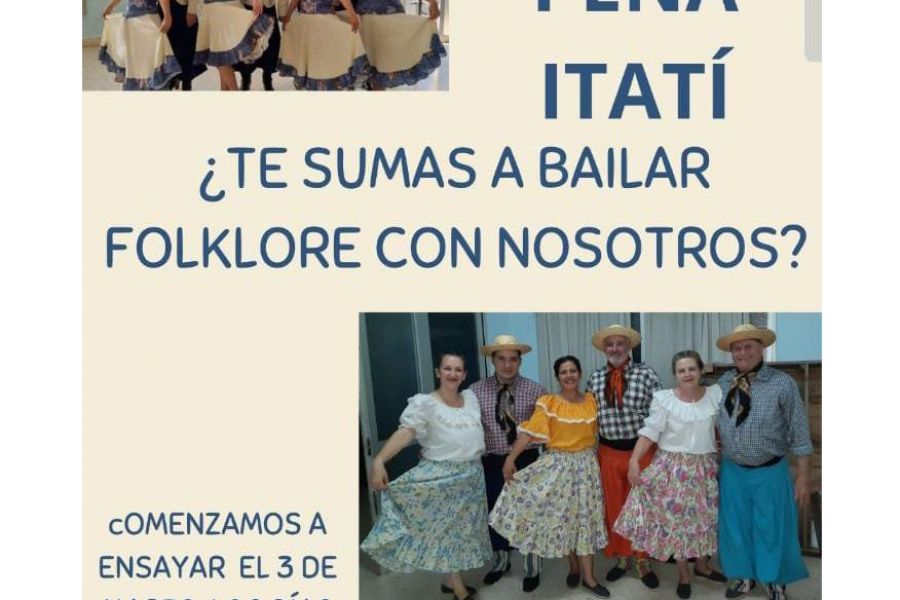 Invitación del Ballet Peña Itatí