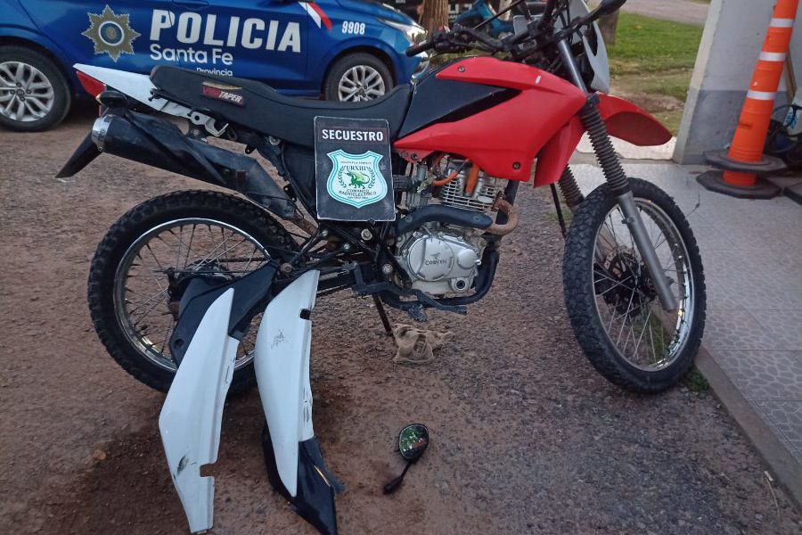 Recupero de motocicleta - Foto URXI