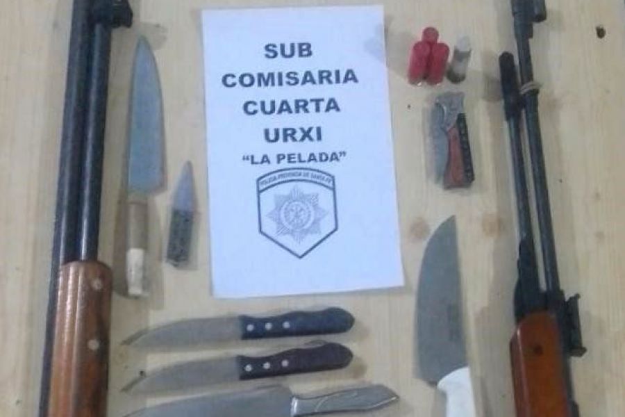 Secuestro de armas en La Pelada - Foto URXI