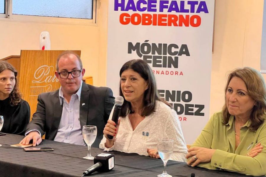 Fein y García iniciaron su recorrida de presentación de listas: «Hay que dejar atrás a Perotti»