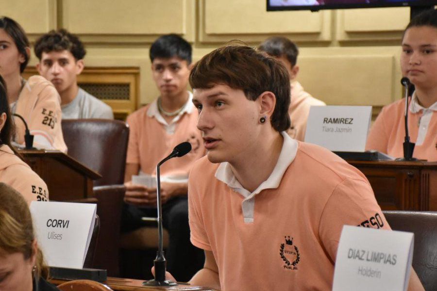Jovenes en el Senado con Pirola