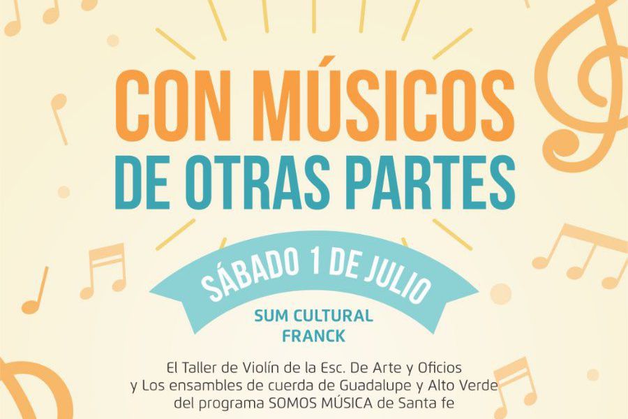 Con músicos de otras partes