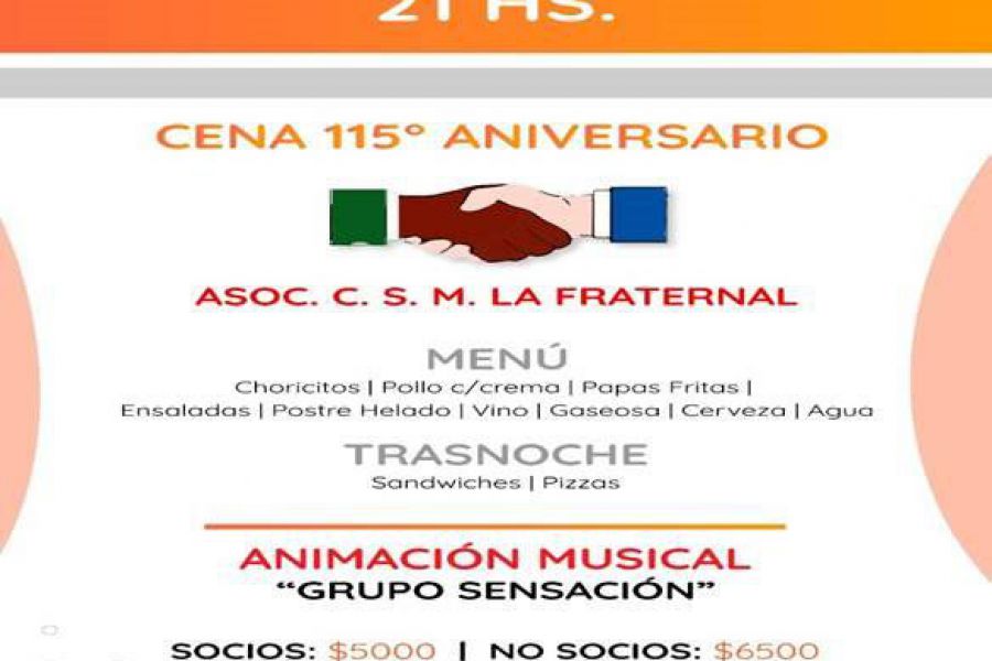 Cena 115 aniversario de La Fraternal