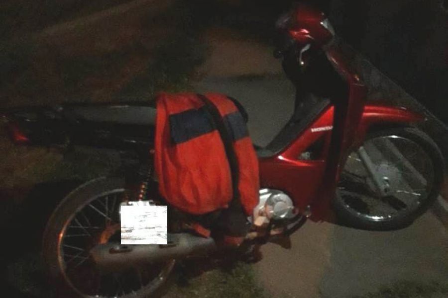 Moto recuperada - Foto URXI
