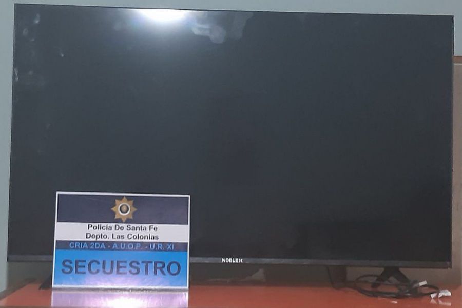 Fue recuperado un tv sustraído