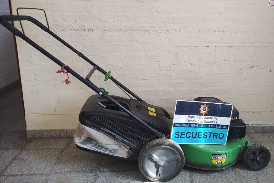 Cortadora de cesped reuperada - Foto URXI