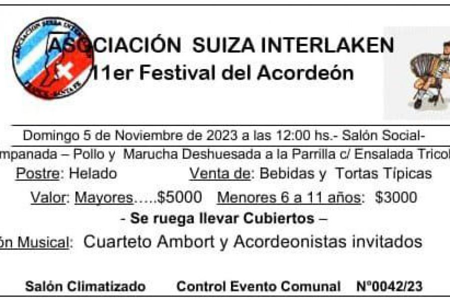 11 Festival del Acordeón en Interlaken