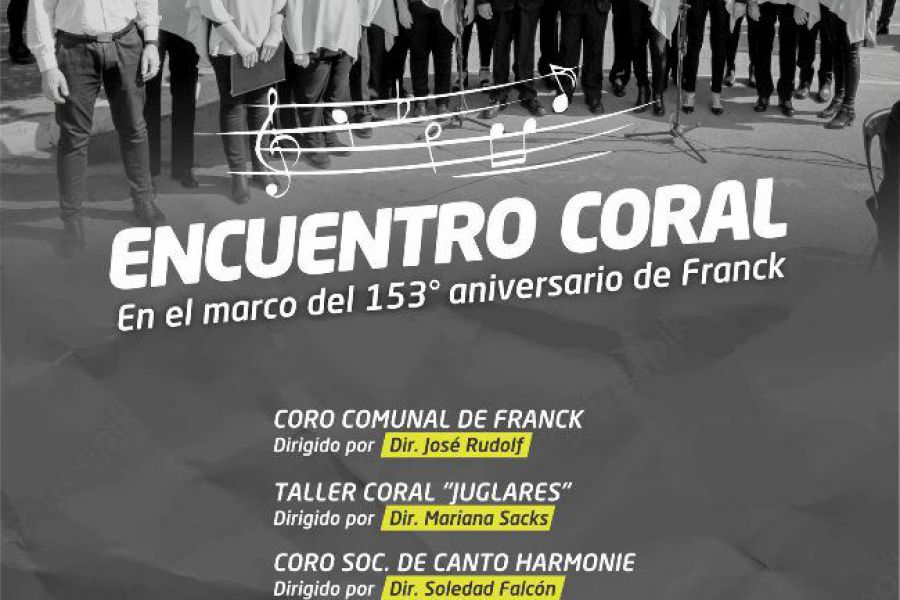 Encuentro Coral - 153 Aniversario franckino