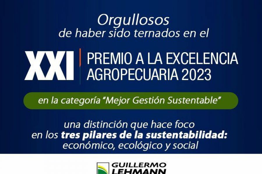 Premio a la Excelencia Agropecuaria - La Lehmann ternada