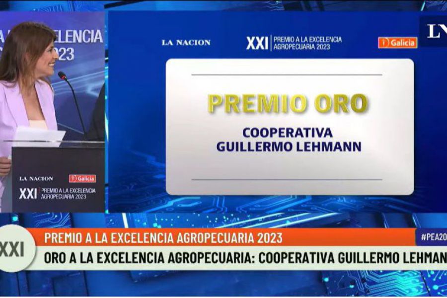 Oro por la Excelencia Agropecuaria de La Lehmann