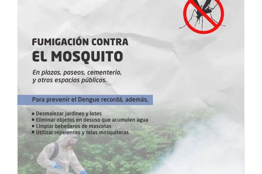 Afiche - Fumigación contra El Mosquito