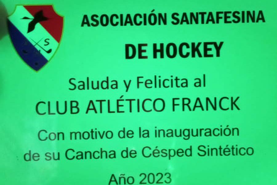 Premiación al hockey del CAF