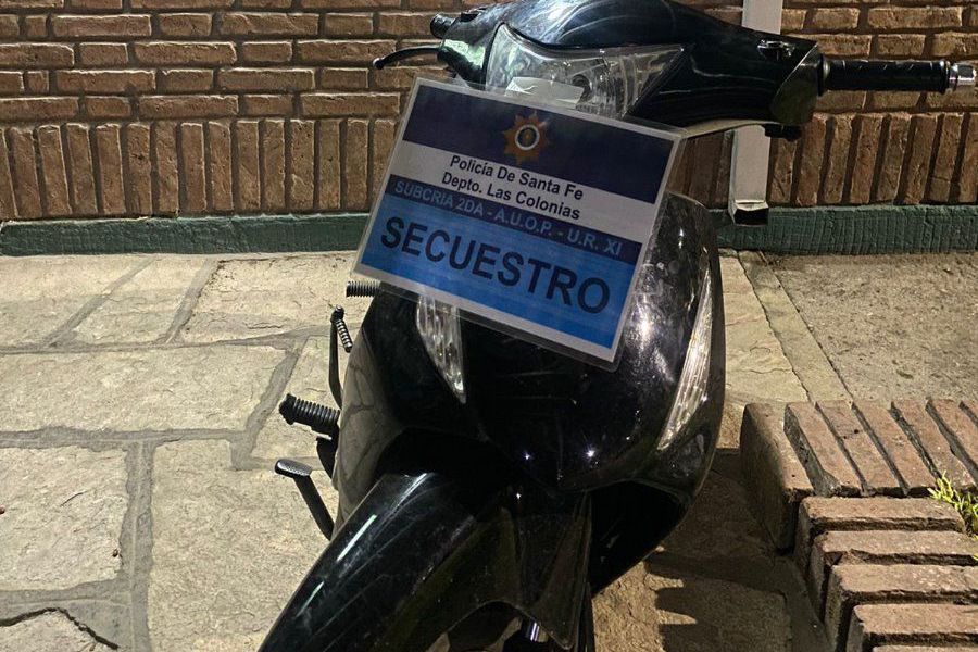 Recupero de motocicleta sustraída en Sa Pereira