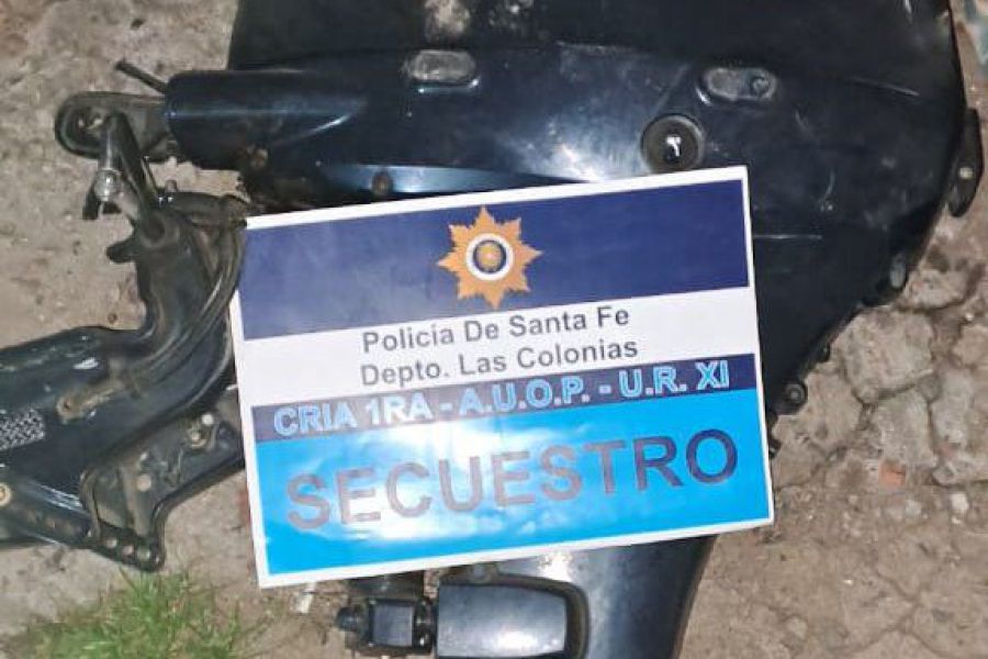 Secuestro del motor de lancha - Foto URXI