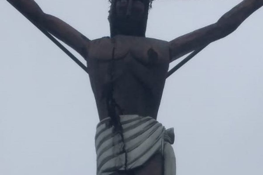 Restauración del Cristo en Pujato Norte