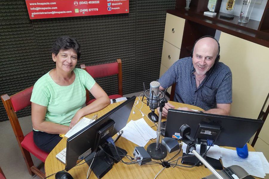 Nely Ortega y Amado Montú en FM Spacio