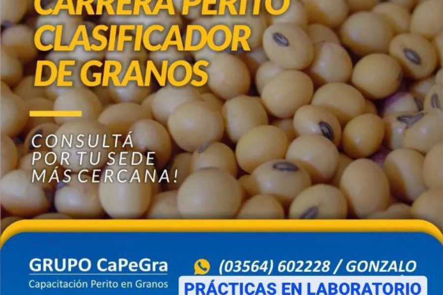 Perito clafificador de granos - Inscripciones abiertas