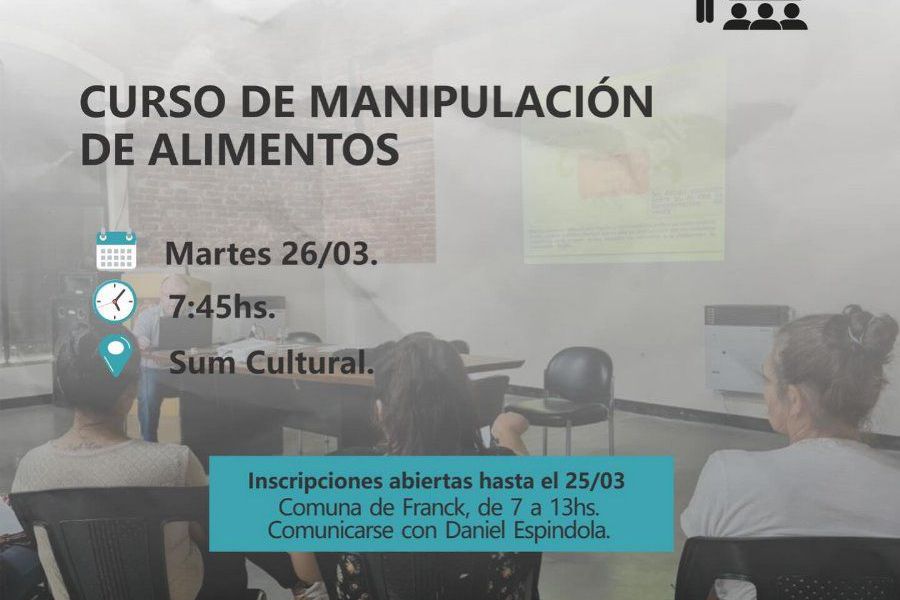Curso de manipulación de alimentos