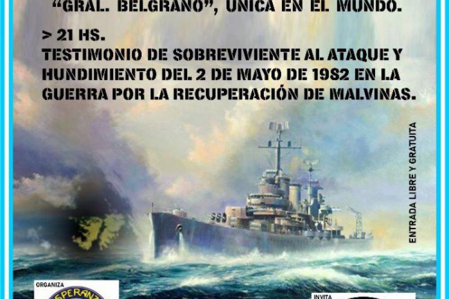 El ARA Belgrano en Esperanza - Afiche