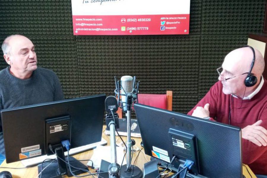 Jose Luis Heisser con Amado Montú en FM Spacio