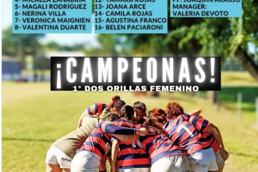 Valentina Duarte - Charoga Campeón de Rugby femenino