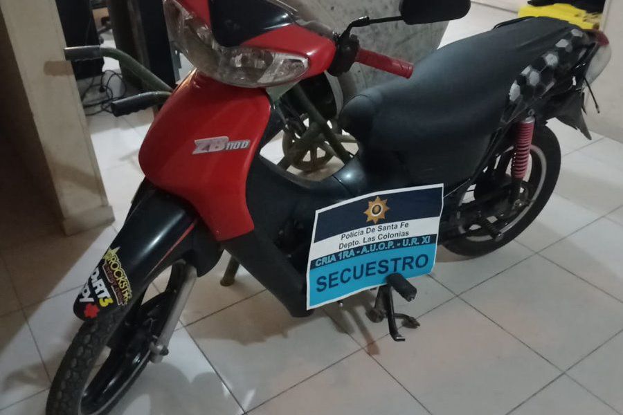 Secuestro de motocicleta - Foto URXI