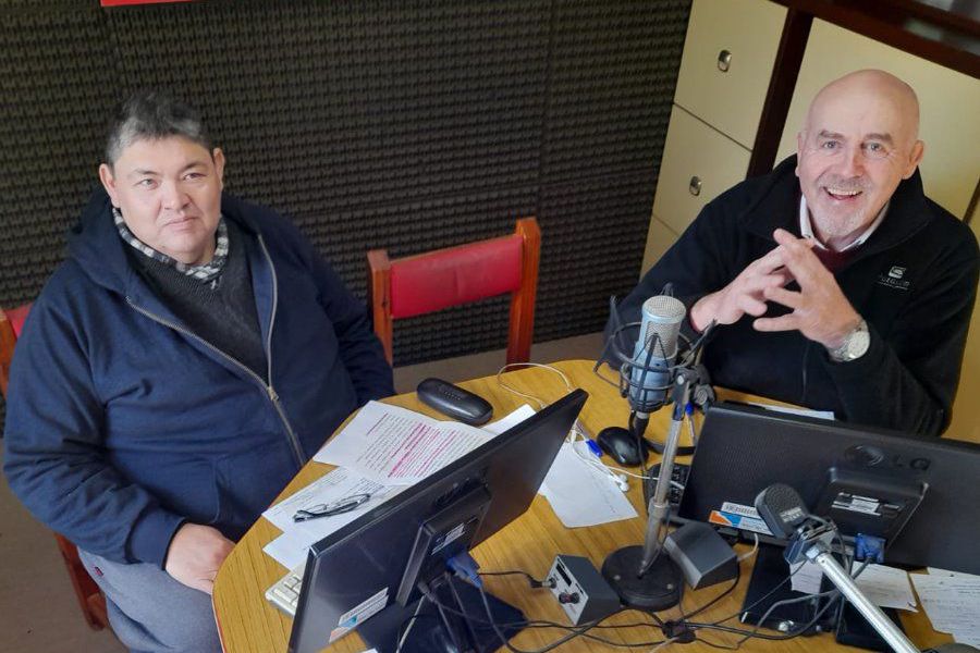 Sergio Barrios con Amado Montú