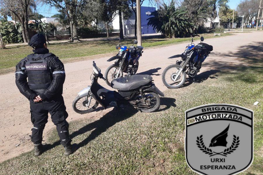 Motocicleta secuestrada - Foto URXI