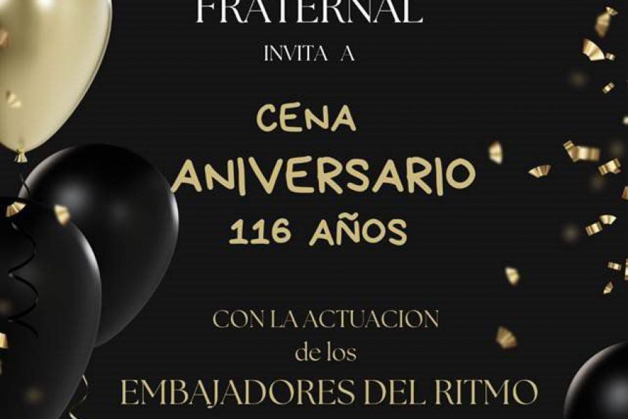 Cena aniversario de La Fraternal