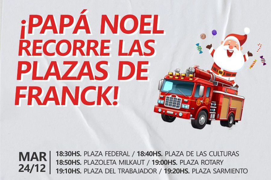 Tradicional recorrida de nuestro Papá Noel!