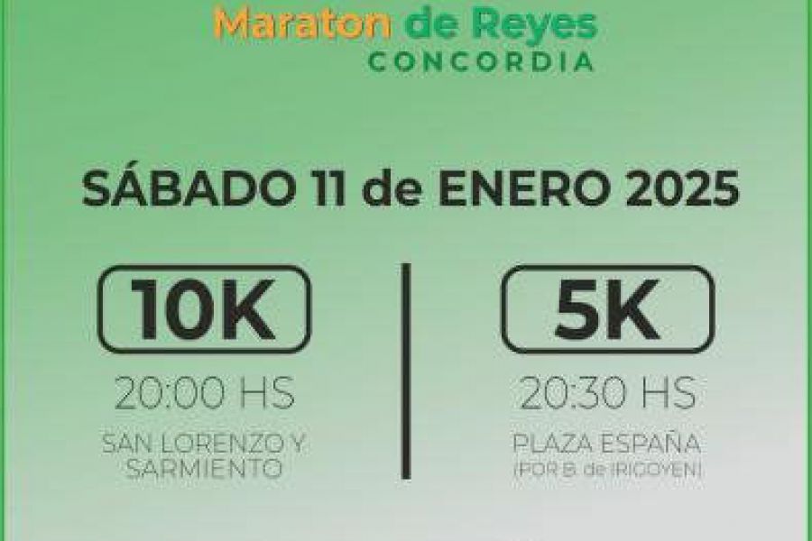46 de la Maratón de Reyes en Concordia