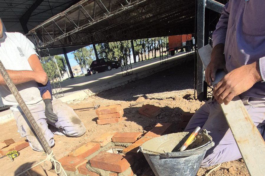 Obras en el SUM del Polideportivo