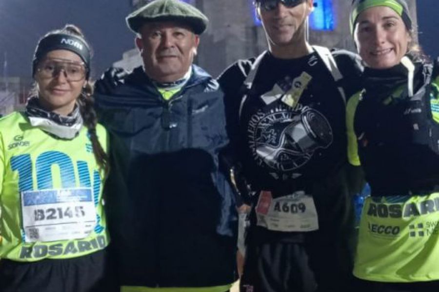 Ana y Pablo González en Maratón de La Bandera